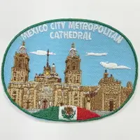 在飛比找樂天市場購物網優惠-墨西哥城 主座教堂 刺繡燙布貼 徽章 刺繡布貼 補丁 士氣布