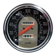 Fat Bob Speedometer E - Face Km/H Black-Gold For Harley-Davidson 2:1