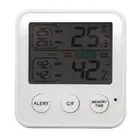 LCD Digital Thermometer Hygrometer Temperature Humidity Meter Gauge White.