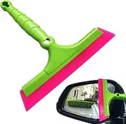 ccuzsCar Window Squeegee, Windshield Glass Scraper, Durabled Lightweight, Long Handle Frost Remover, Streak Rubber Blade Ideal for Showers, and Bathroom Glass Doors, 1x