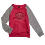 NEW Paul Frank Julius Monkey Girls Red Rhinestone Pullover Top Sweatshirt 6 6X
