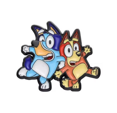 NEW Bluey/Bingo Dog Character Pin/Badge - For Caps & Bags