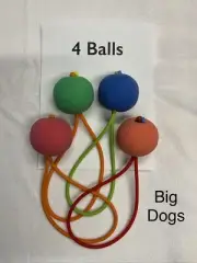 Slingshot Balls - 4 Pack - Large Dog Toy - Fetch Games - Assorted Colors
