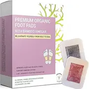 Detox Foot Patches and Pads for Better Sleep, Stress & Pain Body Relief | Made with Organic Bamboo Vinegar | Upgraded 2-in-1 Patch for Easy Use | Lavender(10)+Rose(10)