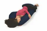 New Microfiber Zippered Replacement Maternity Body Pillow Cover Only (Blue)