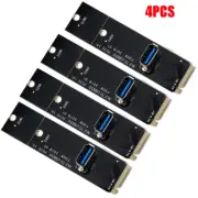 4pcs NGFF M.2 To USB 3.0 Converter PCI-E Riser Card Adapter For Mining Machine