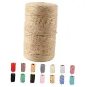 Natural Jute Twine,328 Feet Jute Rope Brown Twine Rope for 328 Feet/Brown