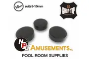 BLACK Spinster Grip Tip 10mm Glue on type No chalk needed