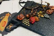 VINTAGE WINE GLASS CHARMS (Set #4)
