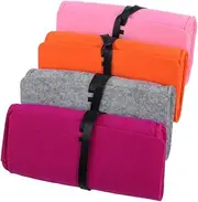 [CATIEBYE] Eyeglasses Bag Bedside Table Clip on to Bed Eyeglasses Case Arm Rest Tray Travel Size Makeup Sunglasses Bag Eyeglasses Storage Bag Felt Glasses Bag Grey