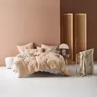 Linen House Nimes Nude Doona Quilt Cover Set Queen, King, Super King Sizes