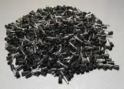 1000Pcs E1510 16AWG 1.5mm² BLACK Insulated Ferrule Bootlace Terminal Crimp