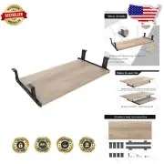 Extra-Wide Adjustable Keyboard Tray - 24 Inch Under Desk Solutions for Offices