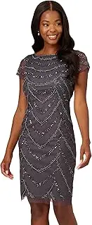 [Adrianna Papell] Women's Beaded Cocktail Dress