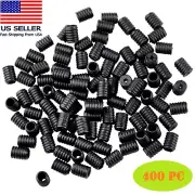 Cord Lock Elastic Adjuster Silicone Cord Stopper Multinational Use (400pc black)