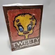 New: Rare Vintage Sealed 1978 Looney Toons Latch Hook Kit - Tweety Bird