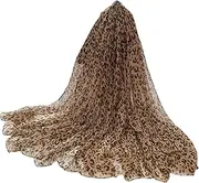 [UTOWO] Lightweight Scarf for Women with Leopard Print or Patriotic American Flag - 59"x28" Shawls Wraps for Spring & Summer