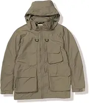 Foxfire(フォックスファイヤー) 5213557 Men's Jacket (5213557), Multi-functional Pockets, Large Pockets, Camera, Photo Trek Light Jacket II, dark khaki, L