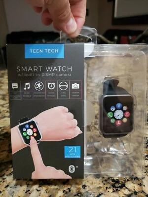 TEEN TECH Smart Watch built In 0.3MP Camera (WHITE BELT)