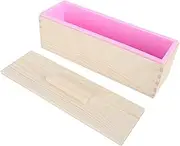 Angoily 1Set Wooden Bread Box with Mold Multi Functional Soap Storage Container Stylish Household Box for Desk Bedroom Durable and Design for Decorative Use