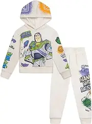 [Disney] Toy Story Pullover Fleece Hoodie and Jogger Pants Outfit Set Toddler to Big Kid Sizes (2T - 10-12)