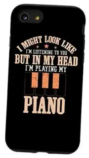Instrument Keyboard Music Note My Head Playing Piano iPhone SE (2020) / 7 / 8