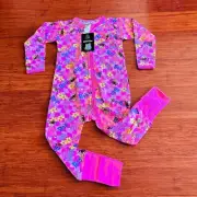 Bonds Monsters Inc Disney Boo Pink Checkered Zip Wondersuit 2 BNWT