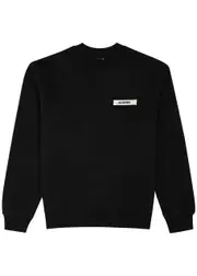 Jacquemus Le Sweatshirt Gros Grain Cotton Sweatshirt - Black XXL