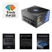 750W PSU Power Supply Fully Modular, 80 Plus Gold, Low Noise, Japanese Capaci...