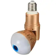 360�� Panorama Bulb Camera HD 1080P Night Vision Two Way Talk Motion Detection Camera