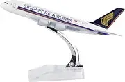 24-Hours Singapore Airlines A380 Alloy Metal Plane Airplane Model - 1:400 Scale - 6.3" - Kids, Aviation Enthusiasts