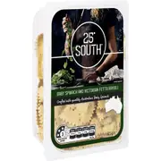 25 Degrees South Baby Spinach & Fetta Ravioli Pasta 325g