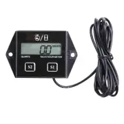 Digital Display Tachometer Timer Engine Tach Hour Meter for Car Motor Boat M4H8