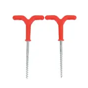 Ice Fishing Screw Rod Stand Y Shape Screw Threads Ground Anchor Holder Rest JF