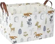 Rectangular Storage Basket,Collapsible Toys Bin,Books Box,Gift Basket,Room Decor(Animal)