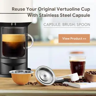 1 套 Nespresso Vertuo Next 可重複使用膠囊 Vertuoline 可再填充咖啡過濾器的替換零件