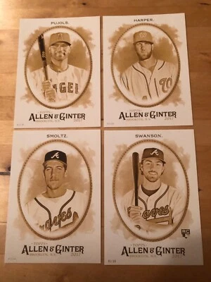 2017 Topps Allen & Ginter 1-100 Jumbo 5x7 Gold /10 Made You Pick Free Shipping