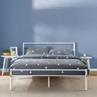 Zinus QuickLock Queen Bed Frame White Steel Metal Base Mattress Platform