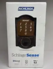 SCHLAGE Sense BE479 CAM 716 Smart Deadbolt Aged Bronze Steel Electronic Sealed