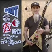 Anthrax guitar stickers Scott Ian NOT NOT NOT jackson RR thrash metal