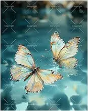 TAOPAOLAB Butterfly Duo on Water Paint by Numbers Kit for Adults - DIY Two Butterflies on Water Painting on Canvas 16x20In, Acrylic Paint Set, Suitable for Beginners, Art for Home Decoration or Gifts