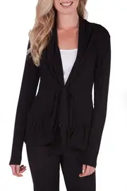 Tie Front Modal Cardigan--BOOR-W152306