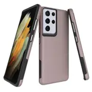 For Samsung Galaxy S21 Ultra Case Armour Protective Strong Cover Rose Gold