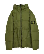 Compass-patch puffer jacket S,L,M olive green