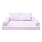*COVER ONLY*-Style1 Daybed Mattress Bolster Pillow Covers Piped Trim Queen-AD107