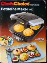 Chefs Choice Petite Pie Maker 860 Electric Dessert Pot Pie NEW IN BOX RARE