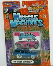 1970 OLDS VISTA CRUISER WAGON 1/64 1970 MUSCLE MACHINES GROCERY GETTERS BLUE