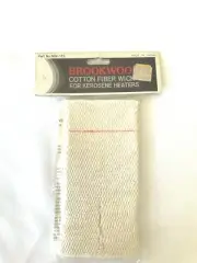 BROOKWOOD Cotton Fiber Wick For Kerosene Heaters Part No. 50B-175 NEW OLD STOCK