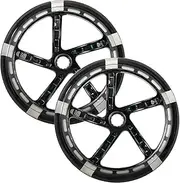 Scooter Wheels | 2X Luggage Suitcase Replacement Wheels - 8-inch Fast Glitter PU Tire Trolley Parts for Skateboard Cart City Campus Commuting Beach Road Street