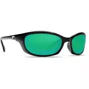 Costa Harpoon Shiny Black Frame Sunglasses w/Green Mirror 580G 06S9040-90401362